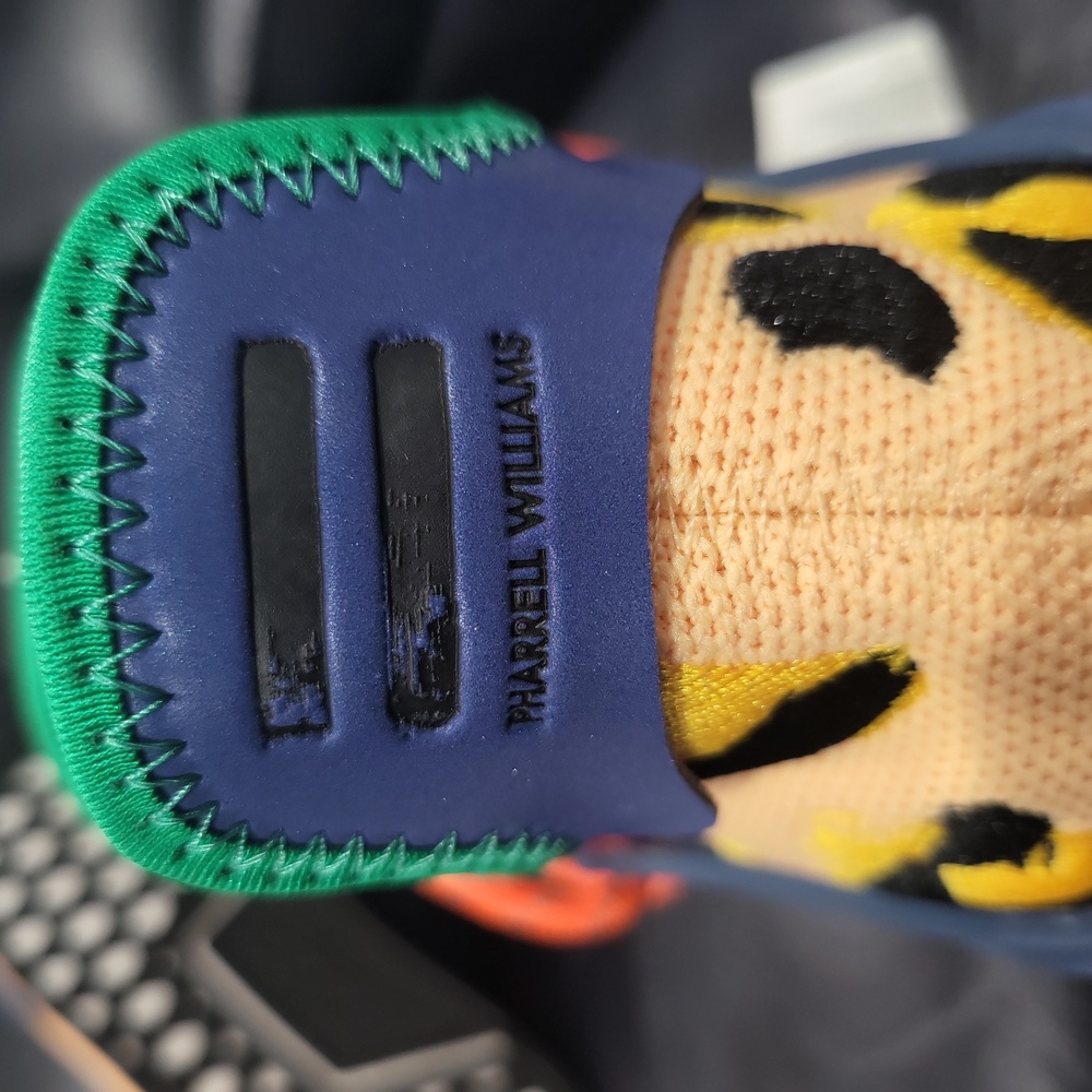 Adidas Pharrell NMD Human Race "Animal Print - Pulse Amber" - Picture 10 of 13